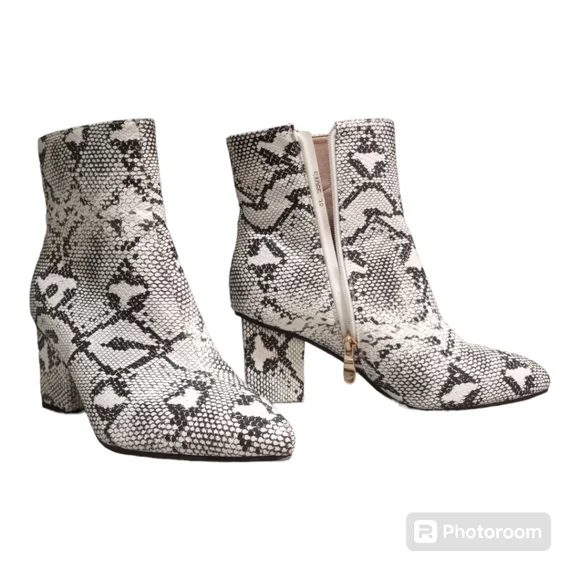 WETKISS Women's Snakeskin Ankle Boots Size 7.5 - Picture 14 of 15